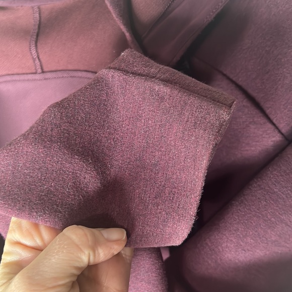 LULULEMON Burgundy Hooded Full Zip Jacket Size 4 - Picture 7 of 16
